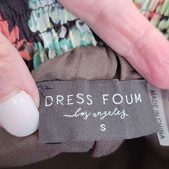 DRESS FORUM Brown and Orange Floral Maxi Skirt Size Small - Picture 8 of 10